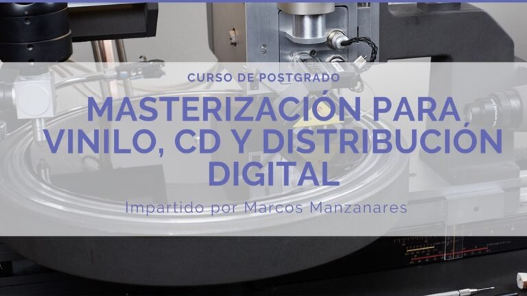 Masterización para Vinilo, CD y Distribución digital